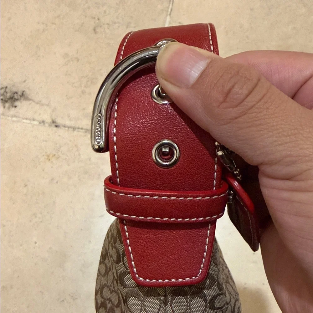 Vintage Y2K Coach Mini Signature Hobo Bag - Picture 4 of 12